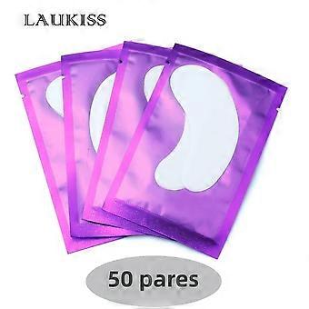 50pcs Hydrogel Augenklappen für Wimpernverlängerung Aufbau unter Augenpads Wimpernaufkleber Transplantat Beauty Tools