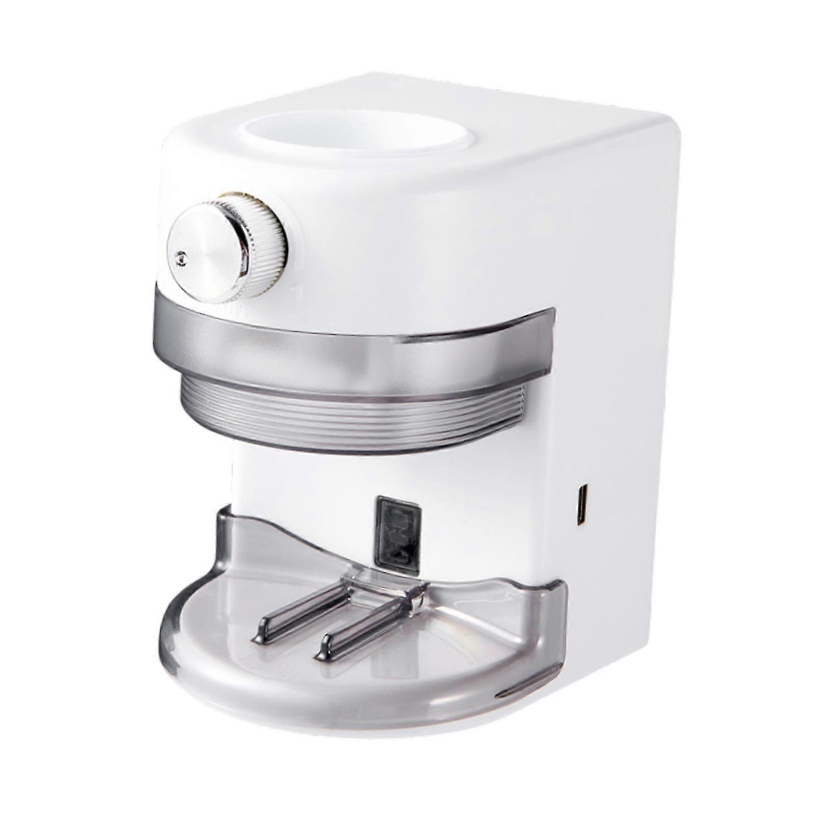 Automatic Toothpaste Dispenser Multi Functional Toothbrush Hanger Wall Mount white
