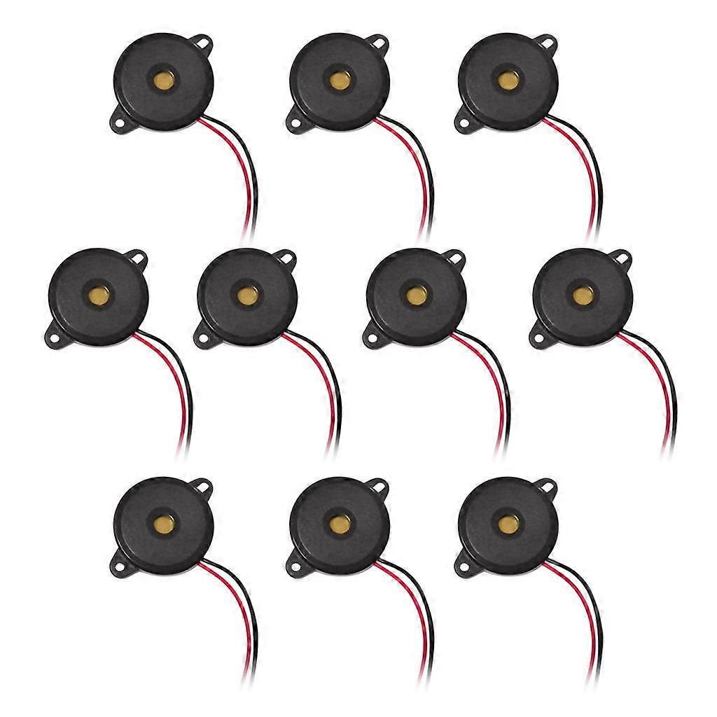 10x 12V DC Small Enclosed Piezo Electronic 85dB with 2 Wires