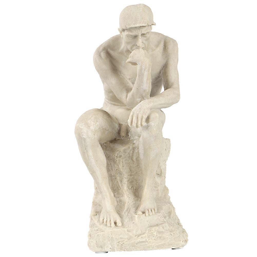 Nordic Thinker Sculpture Resin Statue Abstract Modern Art Figurine Carved Statue