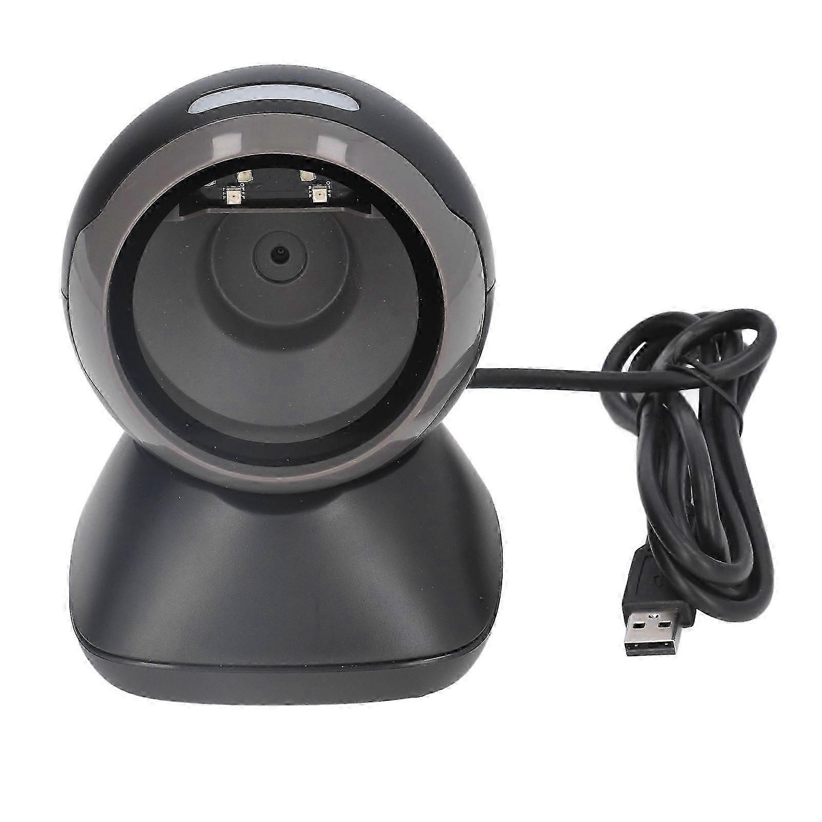 Desktop Barcode Scanner USB Wired QR Code Scanner for Supermarket Cashier Payment 5V DC