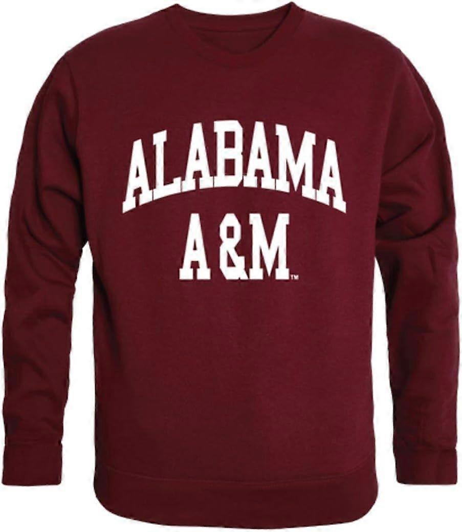 AAMU Alabama A & M University Bulldogs Arch Crewneck Pulover Hanorac maro
