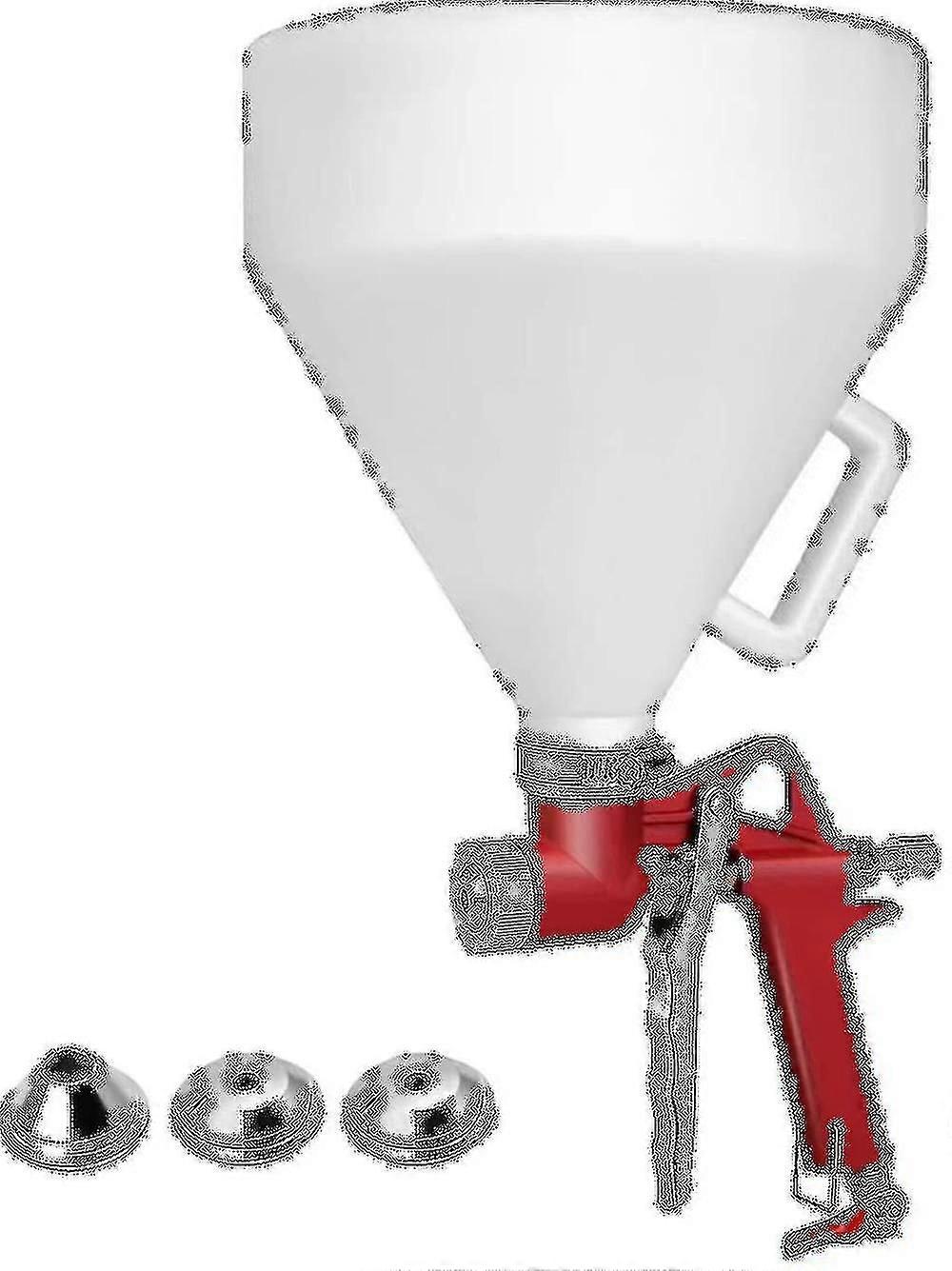 1.45 Gallon Air Hopper Spray Gun Paint Texture Tool Drywall Wall Painting Sprayer W/3 Nozzle