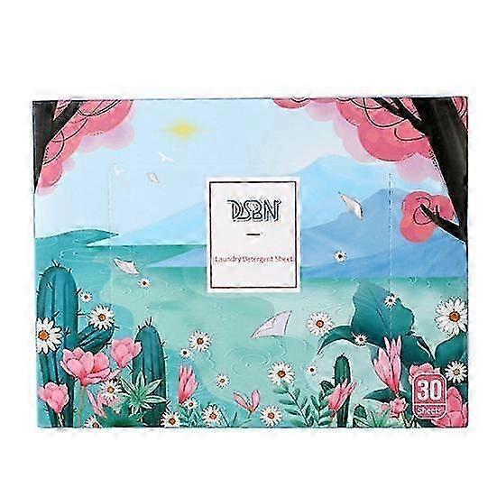 30Pcs Useful Detergent Sheet Liquidless All Match Durable Fresh Scent Fragrant Laundry Sheet Dorm Ac
