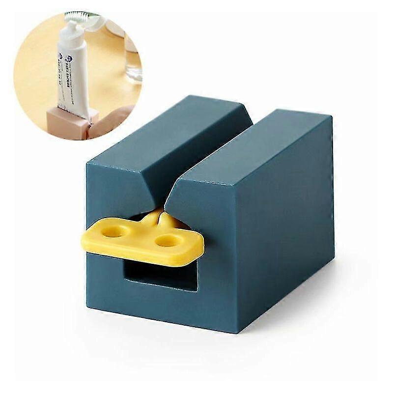 Toothpaste dispenser toothpaste holder, toothpaste squeezer dark blue