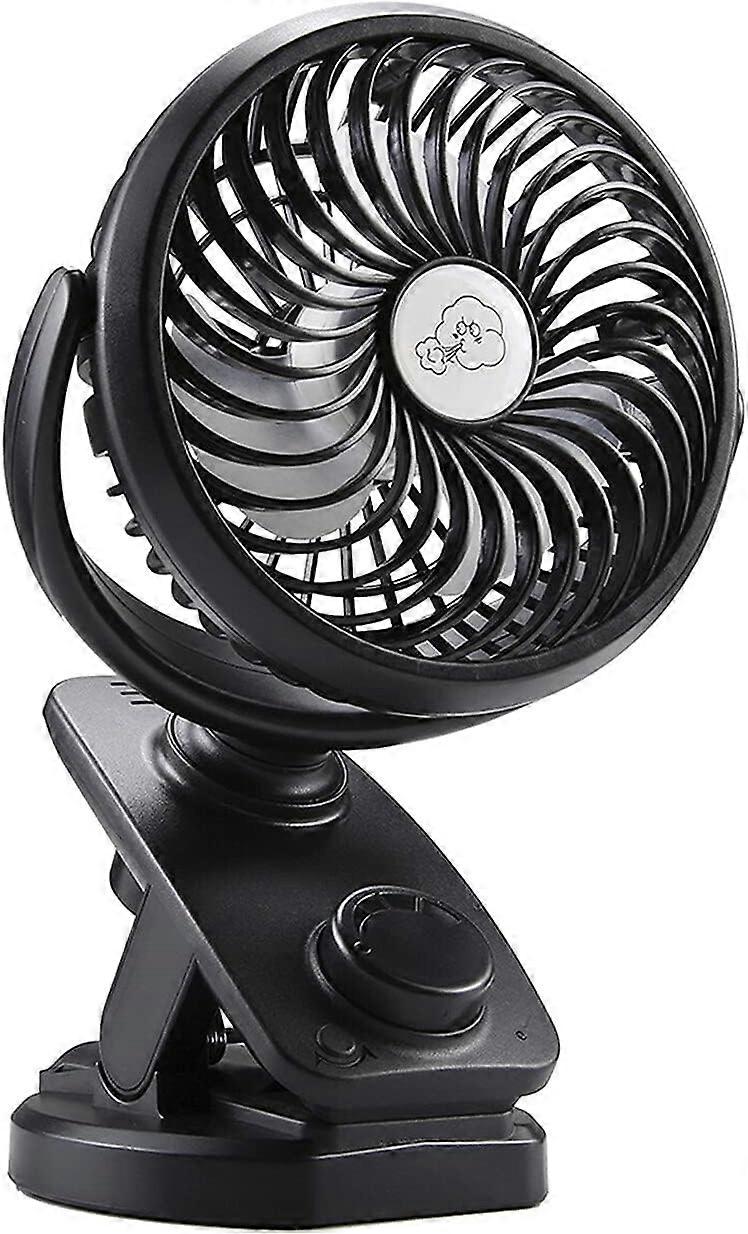 Battery Operated Fan, Usb Oscillation Fan Rechargeable Battery, Portable Mini Fan for Stroller