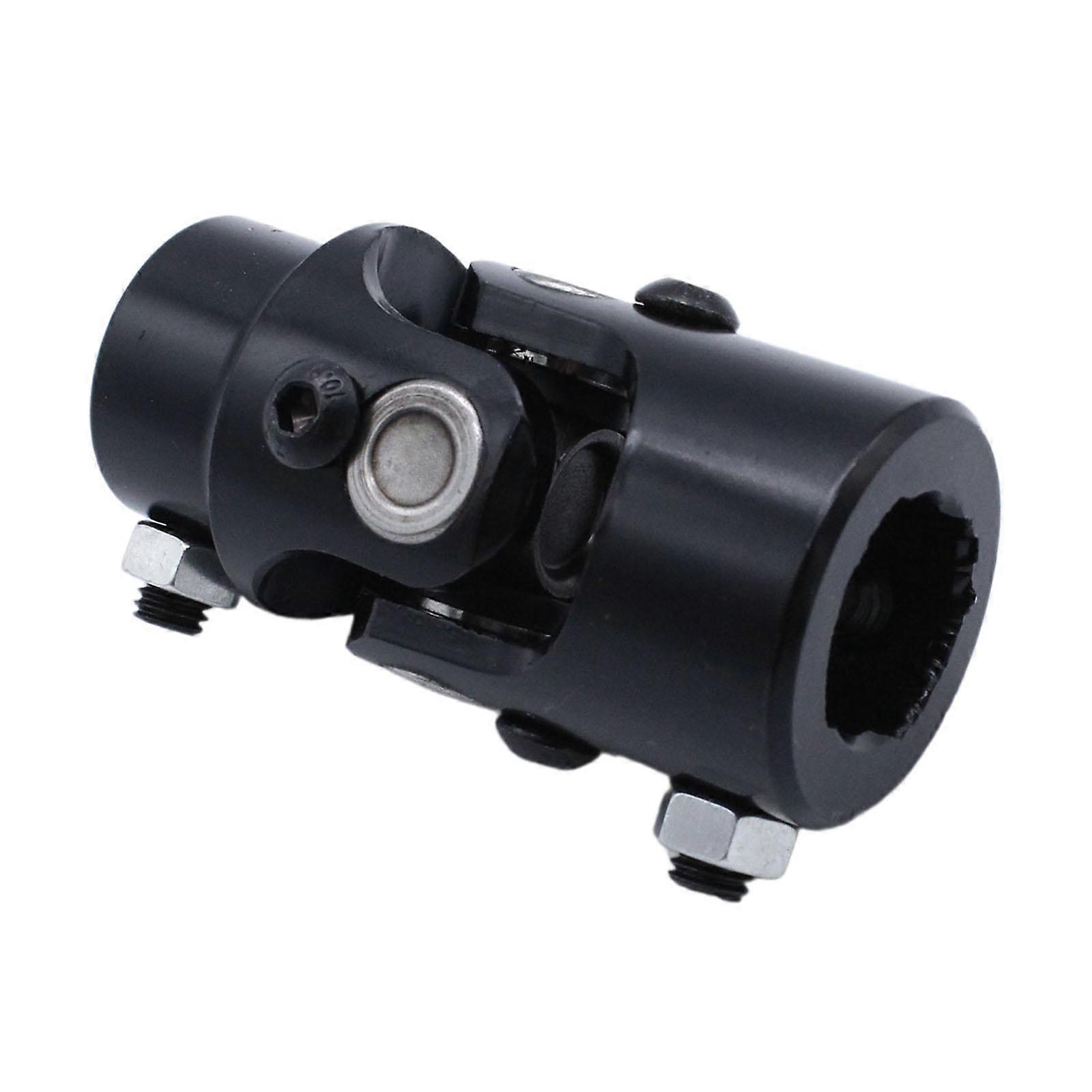 1" x 3/4" Steering U Joint Coupler Easy to Install Replacement Black