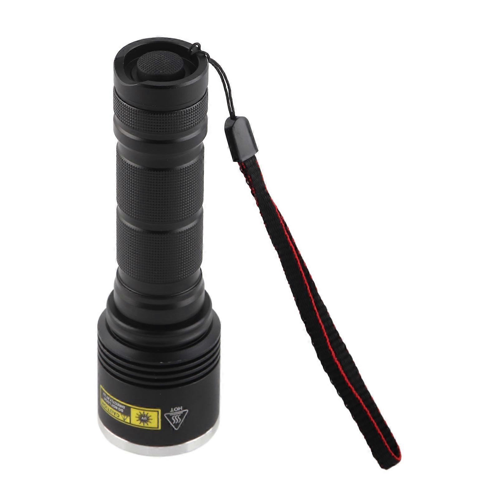 UV Flashlight LED 365nm Blacklight Torch Aluminium Alloy Shell Ultraviolet Flashlight 40W 1800mW
