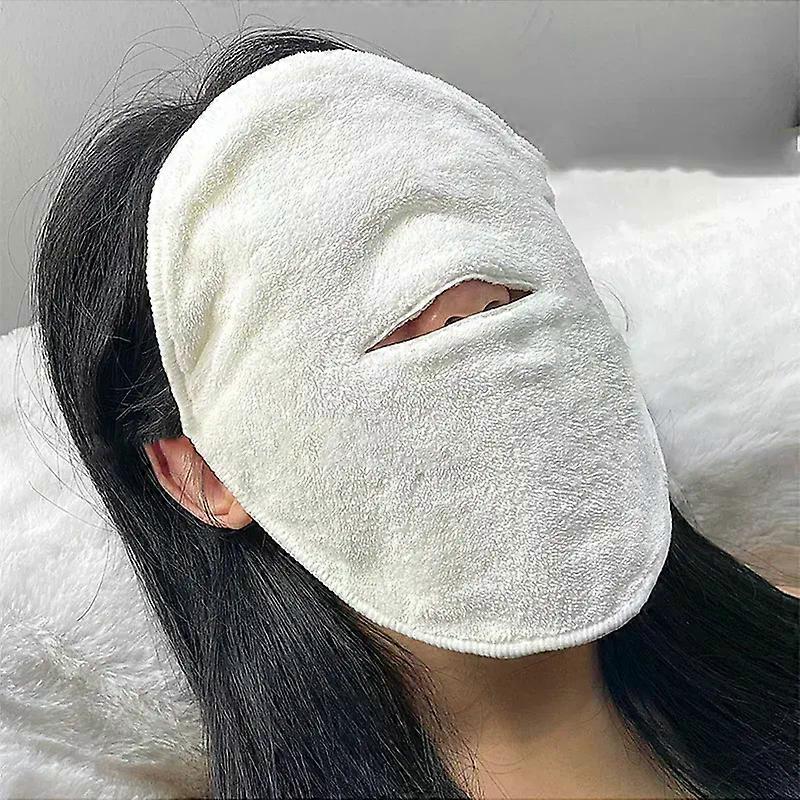 スキンケアマスクコットンホットコンプレスタオルウェットコンプレス蒸しフェイスタオルは、スキンポアクリーンコンプレスビューティーフェイシャルケアツールを開きます