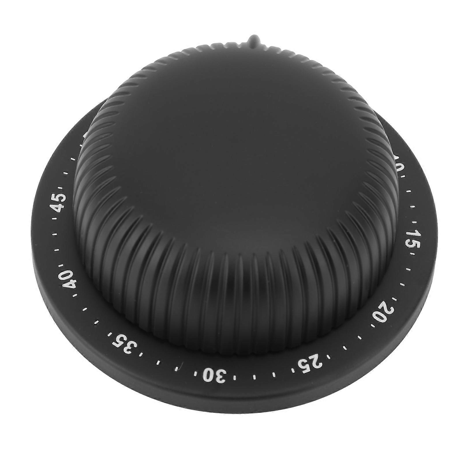 Mechanical Timer Magnetic Stainless Steel Loud Reminder Kitchen Timer for Baking Cooking Black Hat Shape