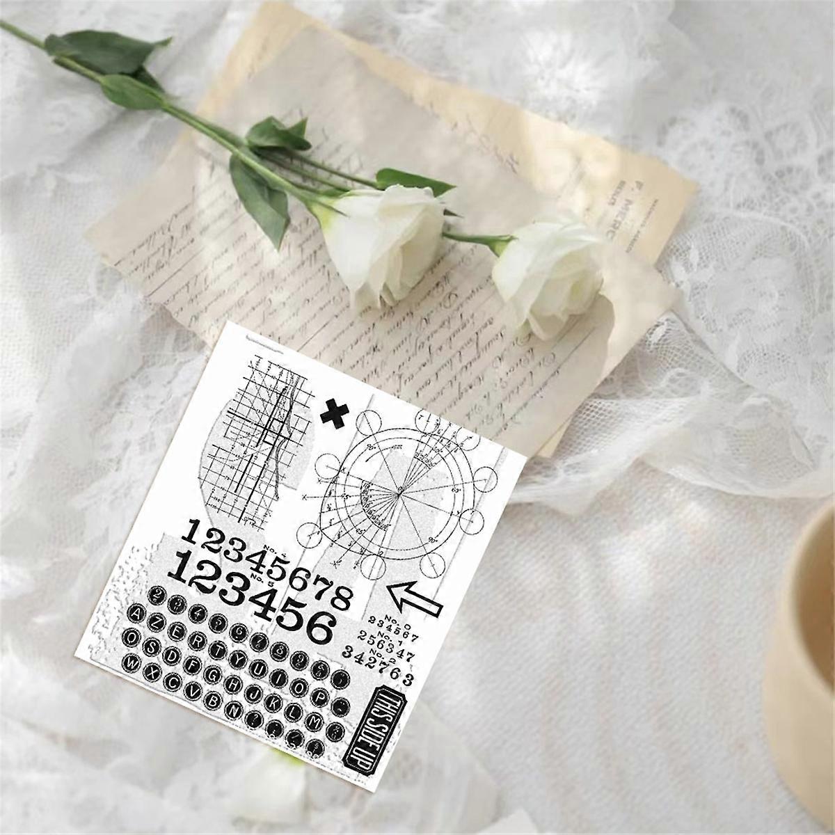 Clear stamp for card making patterns Valentine's Day Christmas TH51