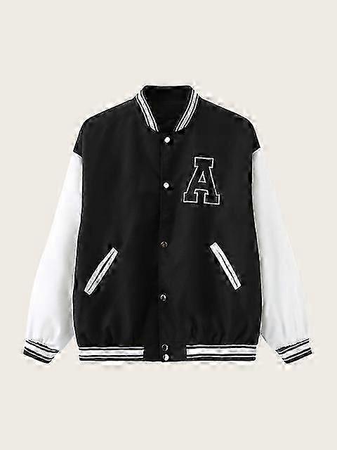 النساء بومبر جاكيتات 2023 خريف الشتاء أزياء البيسبول الموحدة معاطف كبيرة الحجم زوجين طالب Harajuku فضفاض سترة ملابس الشارع