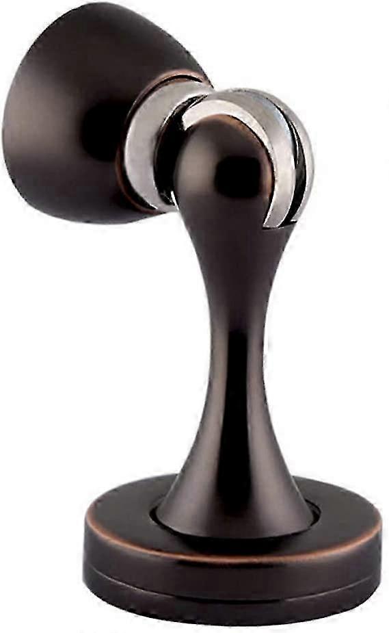 Solid mental magnetisk dørstopper, veggmontert, oljegnidd bronse