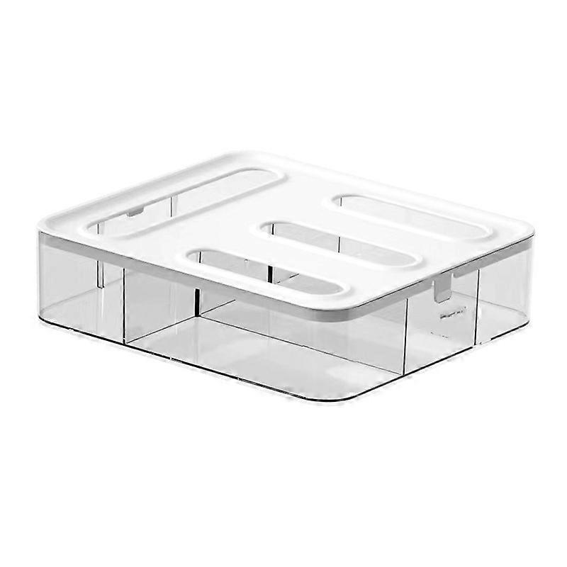 Acrylic Kitchen Storage Bag Organizer Drawer for Plastic Grocery Bags, Clear, 12-Inch, Durable Design