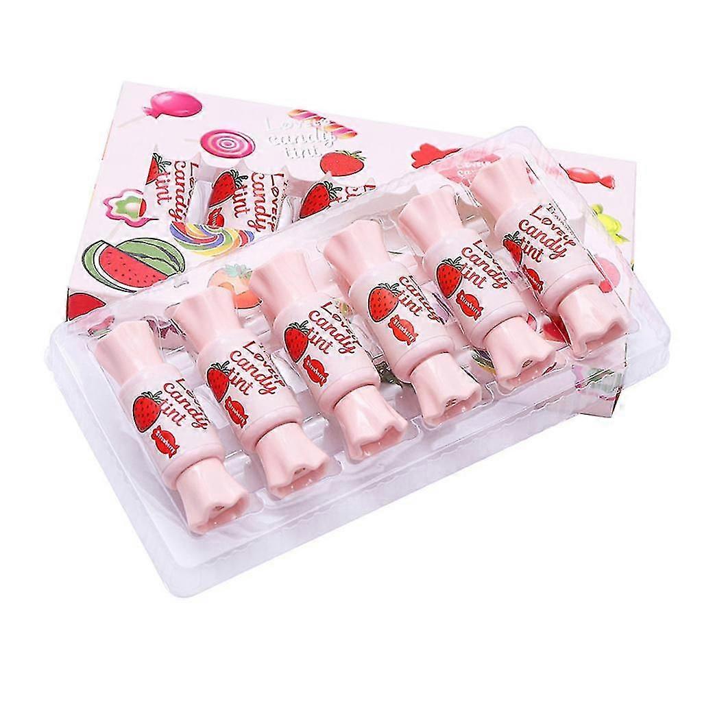 6Pcs/Set Lip Glaze Makeup Liquid Lipstick Gloss Moisturizing Long Lasting