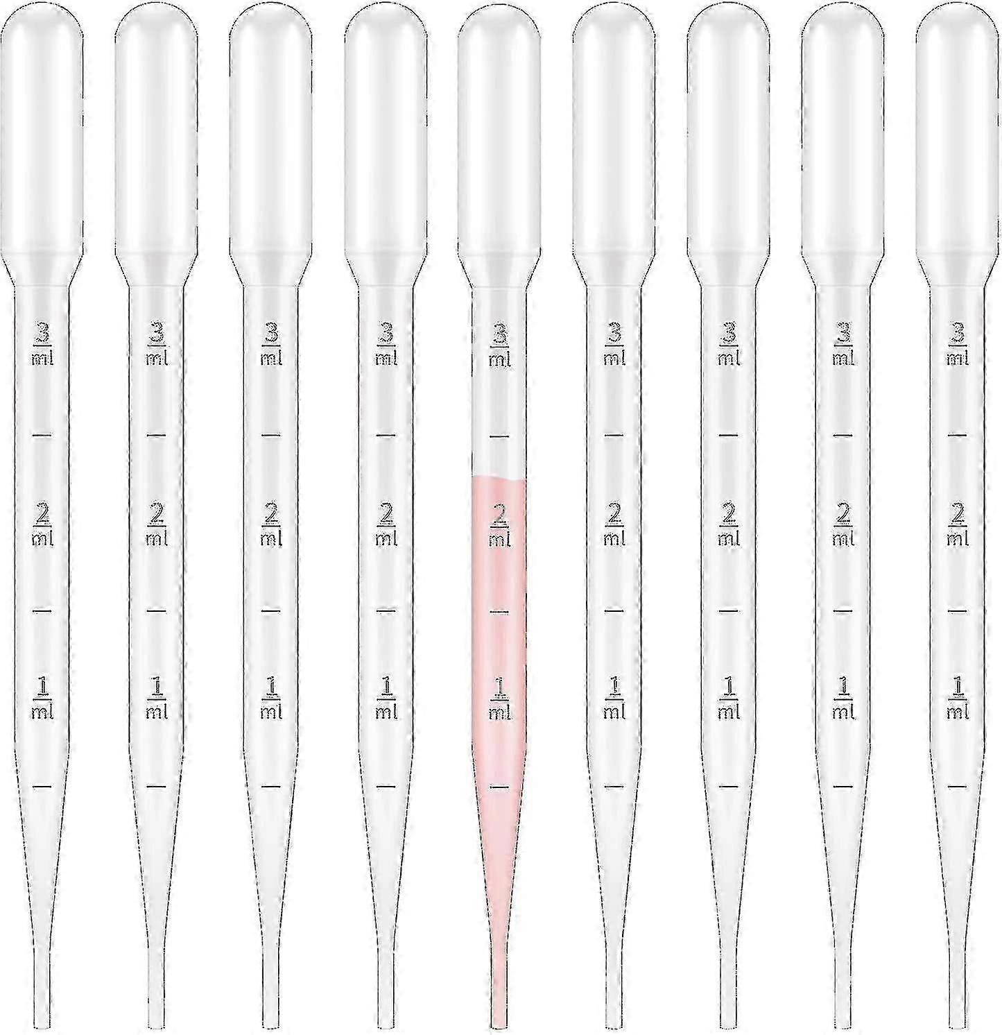 100 Pieces Pipettes, Transparent Graduated Pipettes, Transfer Pipettes