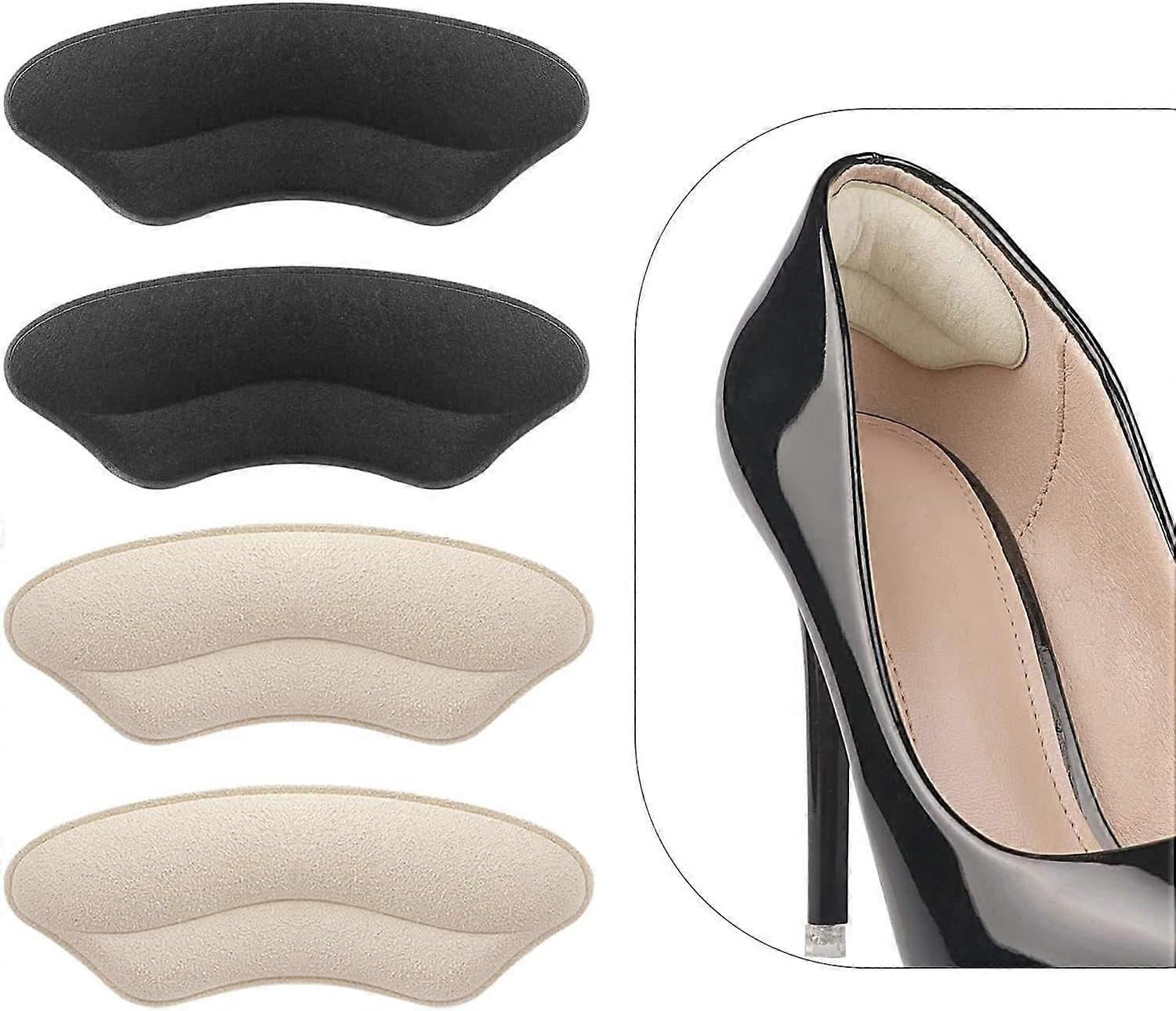 Liner cushions add to loose shoes, heel pads tighten for shoes.