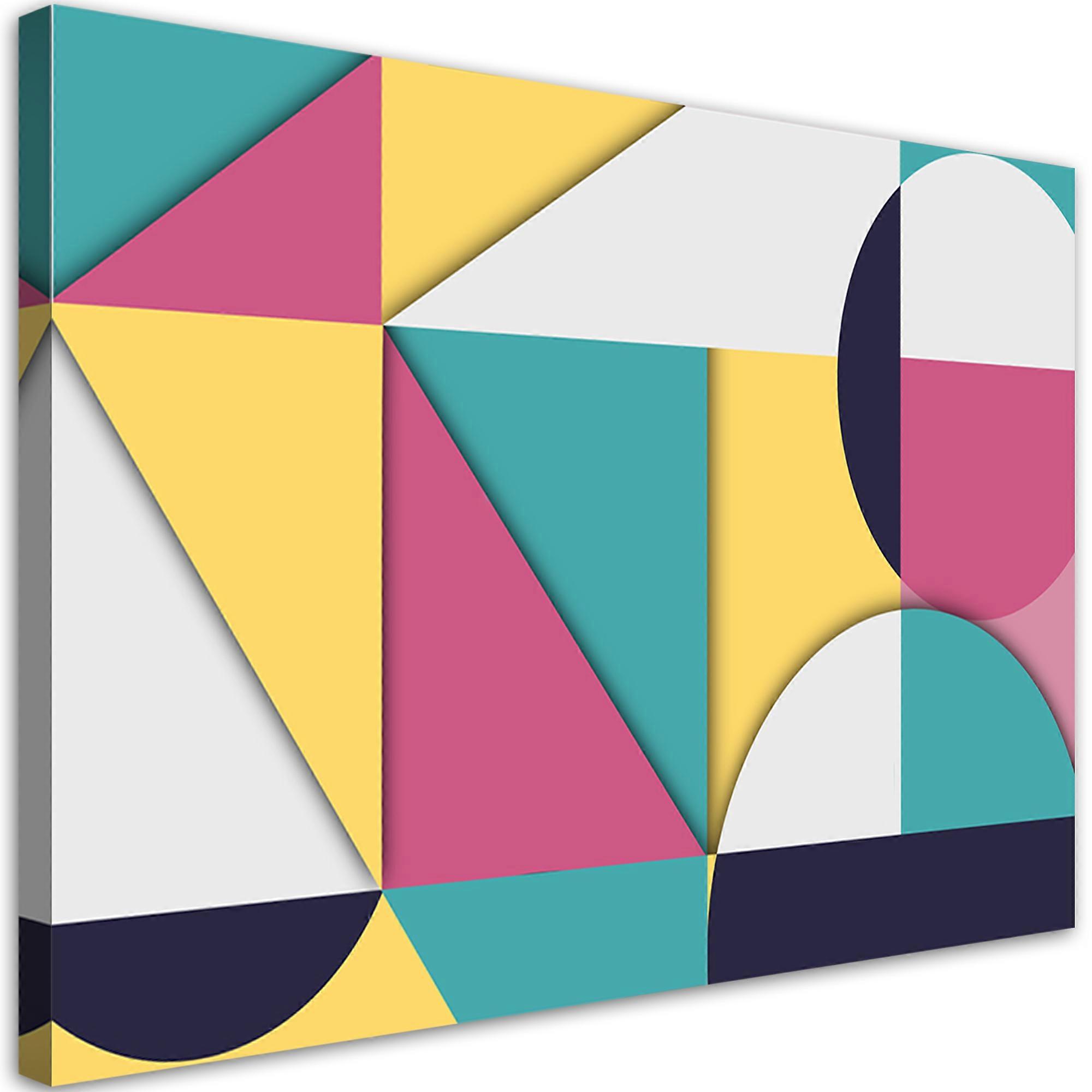 Lienzo, Formas geométricas abstractas - 90x60