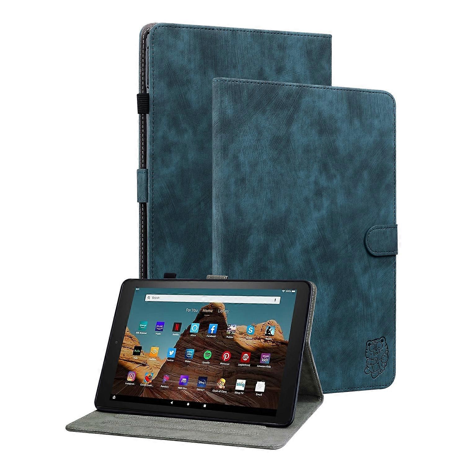 Husă pentru tabletă din piele Tiger Pattern Flip