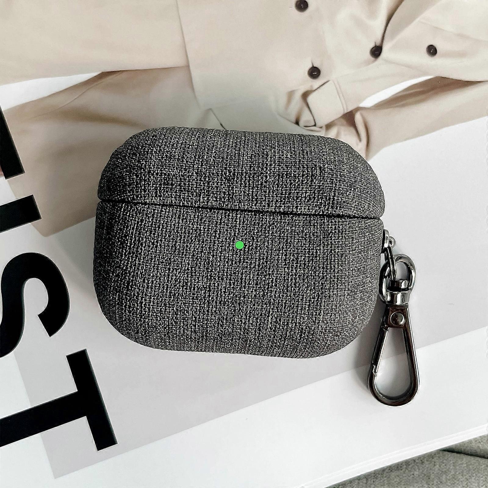 Fine Cloth Texture Earbuds Box PC Case with Hook