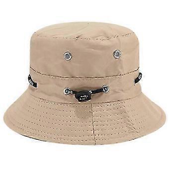 casquette de soleil à large bord avec mentonnière, boutons-pression latéraux et ouvertures de ventilationKhaki TWO