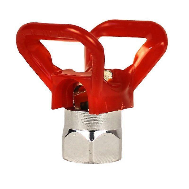Red Airless Paint Spray Gun Flat Nozzle Seat Guard Sprayer Universal Tool