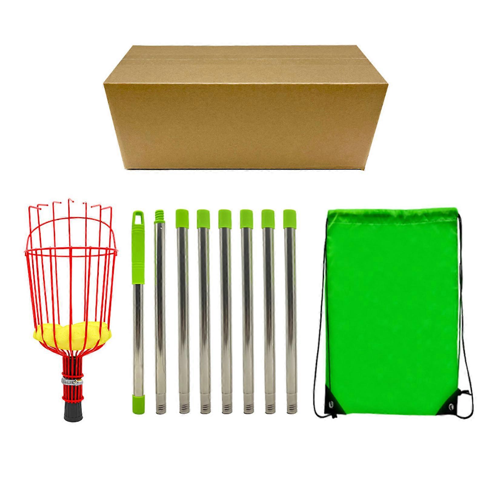 Fruit Picker Basket Adjustable Telescoping Pole Tool Fruit Picking Equipment for Garden