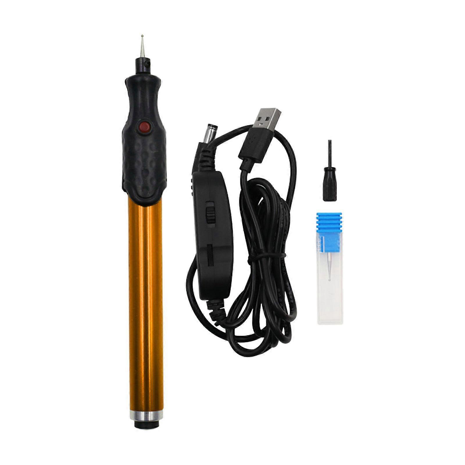 Electric Engraving Pen Set Engraver Tool DIY Adjustable Engraved Seal Portable