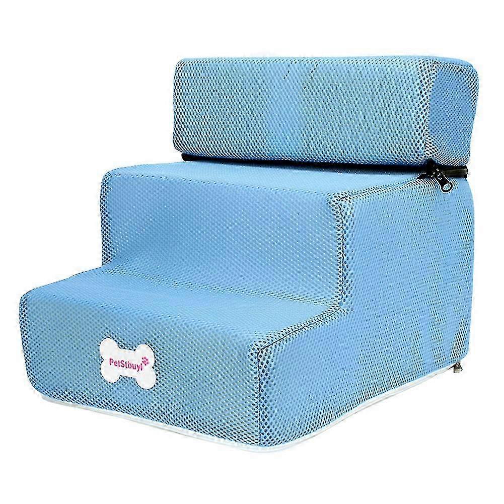 Small Detachable Bed Ladder Dog Cats Pet 3 Steps Removable Non-slip Ramp Climbing