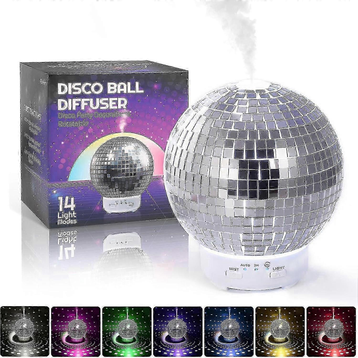 Disco Ball Diffuser, Multi-purpose Disco Diffuser 360 Rotatable Mosaic Disco Ball Decor Rgb Home Aro