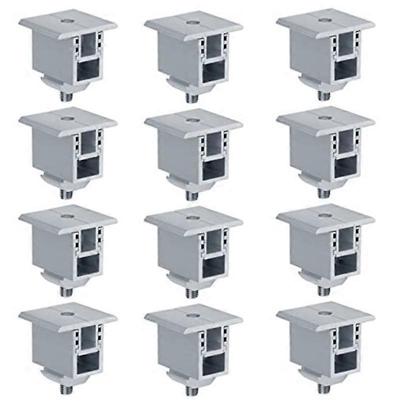 12 Set Solar Panel Mounting Clamp, Mount Clamp for Securing 30mm-50mm