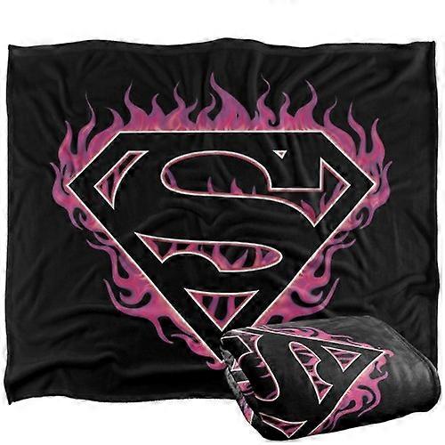Superman Flame Logo Blanket