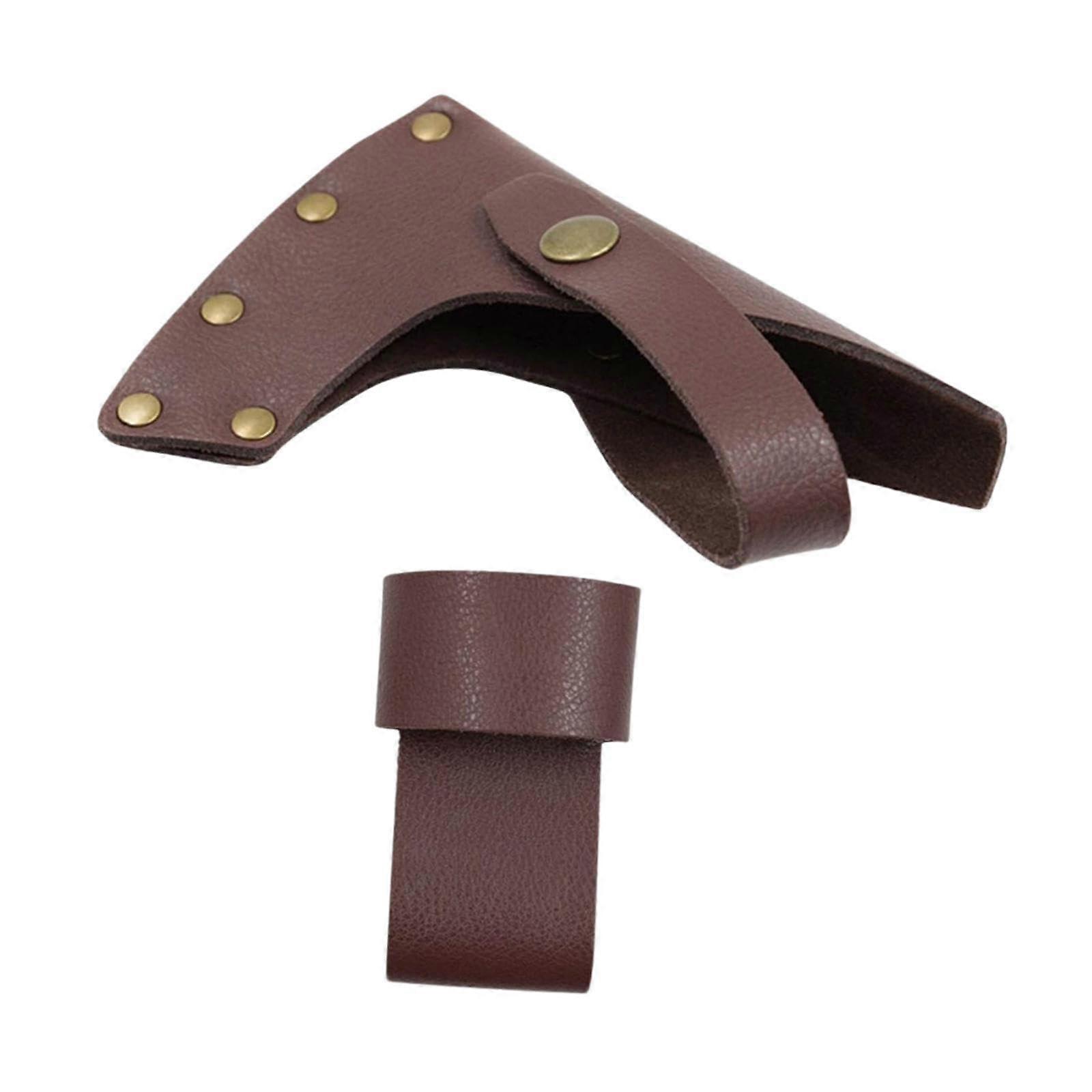 Axe Sheath Holder Axe Protective Sleeve Leather Hatchet Protector Axe Cover Camping Axe Head Protection for Woodwork