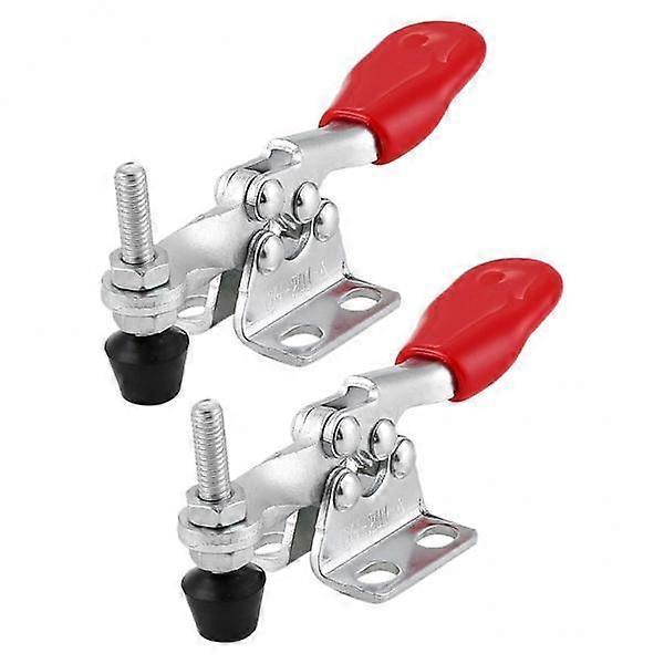 6x2Pcs 60Kg Holding Capacity Toggle Clamp Quick Horizontal Clamp Release Tools