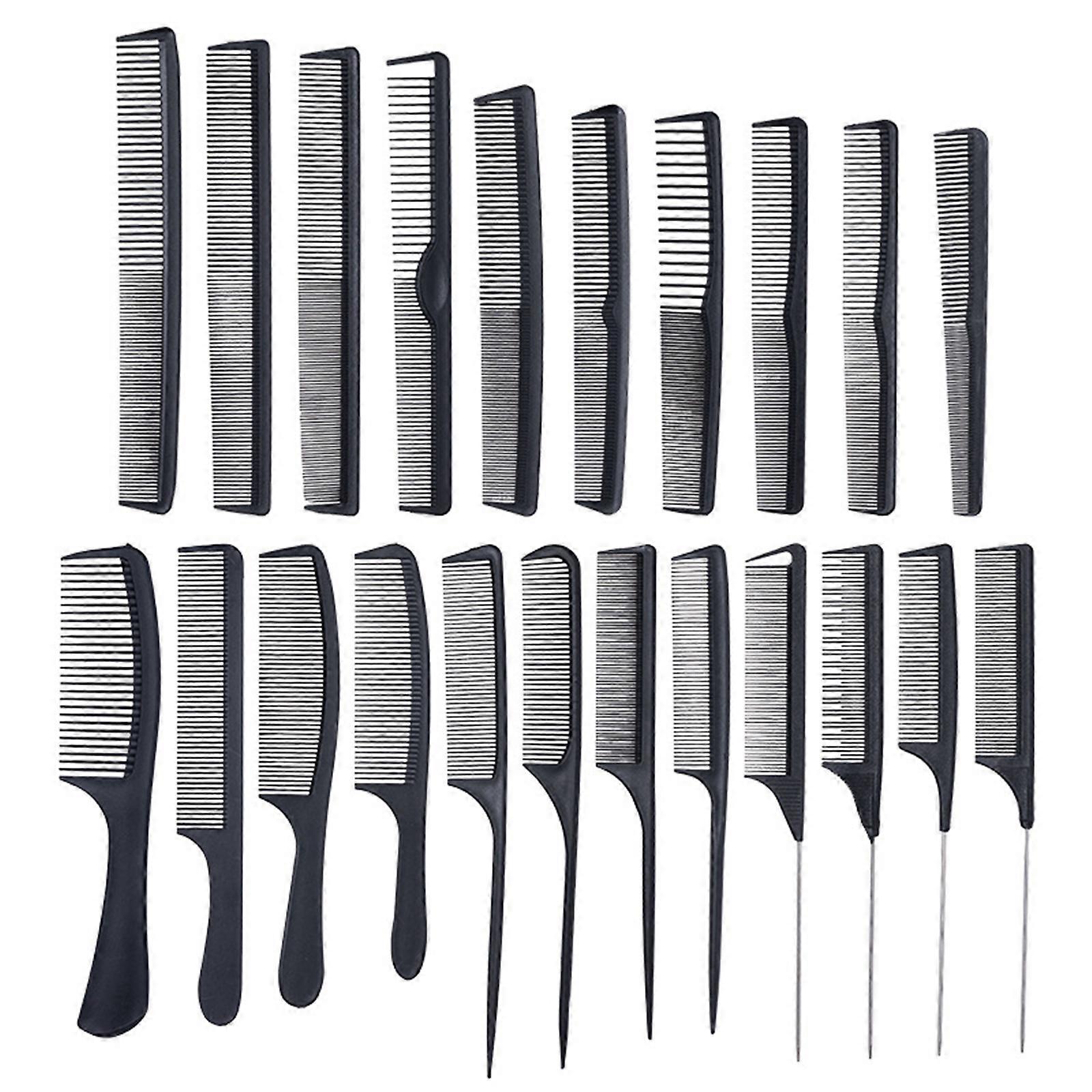 Hair Styling Comb Set,Professional Fine and Wide Tooth Comb Rattail Combs Hairdressing Comb Set Hair Cutting Comb Set Multicolor