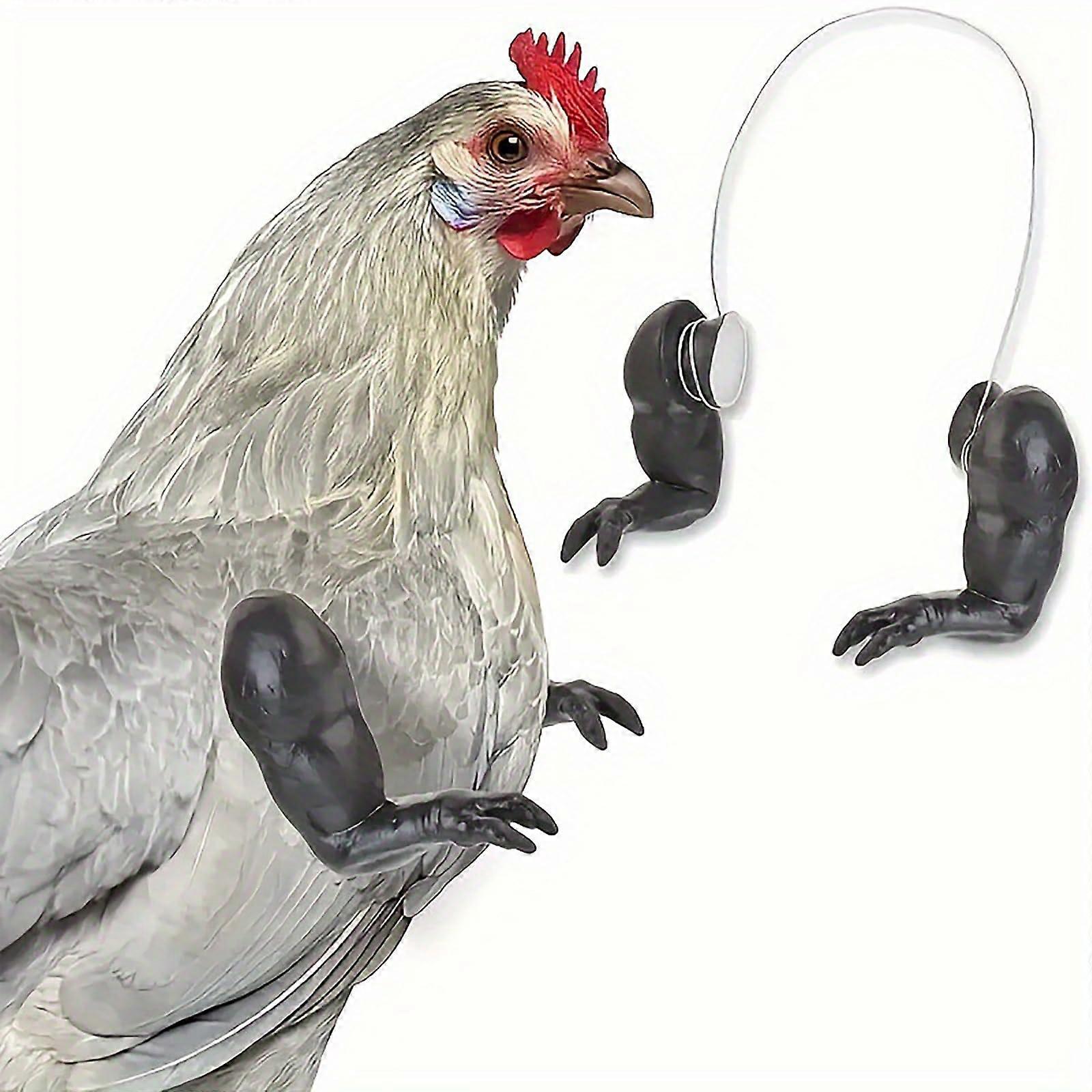 Chicken Arms Funny Chicken Arm Toy Set with Chicken Peepers and Necklace for Pet Prank Role-Playing Costumes Black One Size
