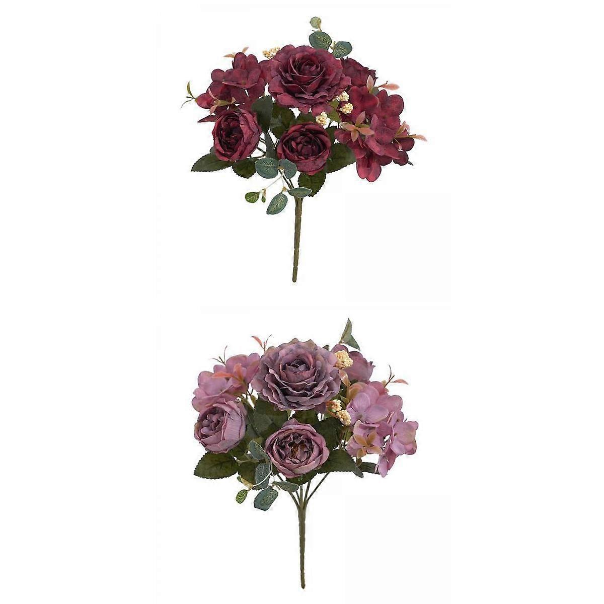 2pcs Artificial Peony Flowers Bouquet