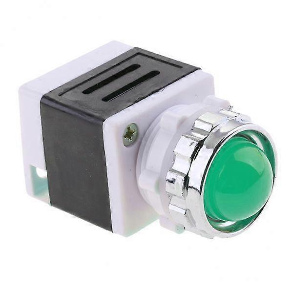 3x220V LED Metal Panel Indicator Light Lamp Light Green