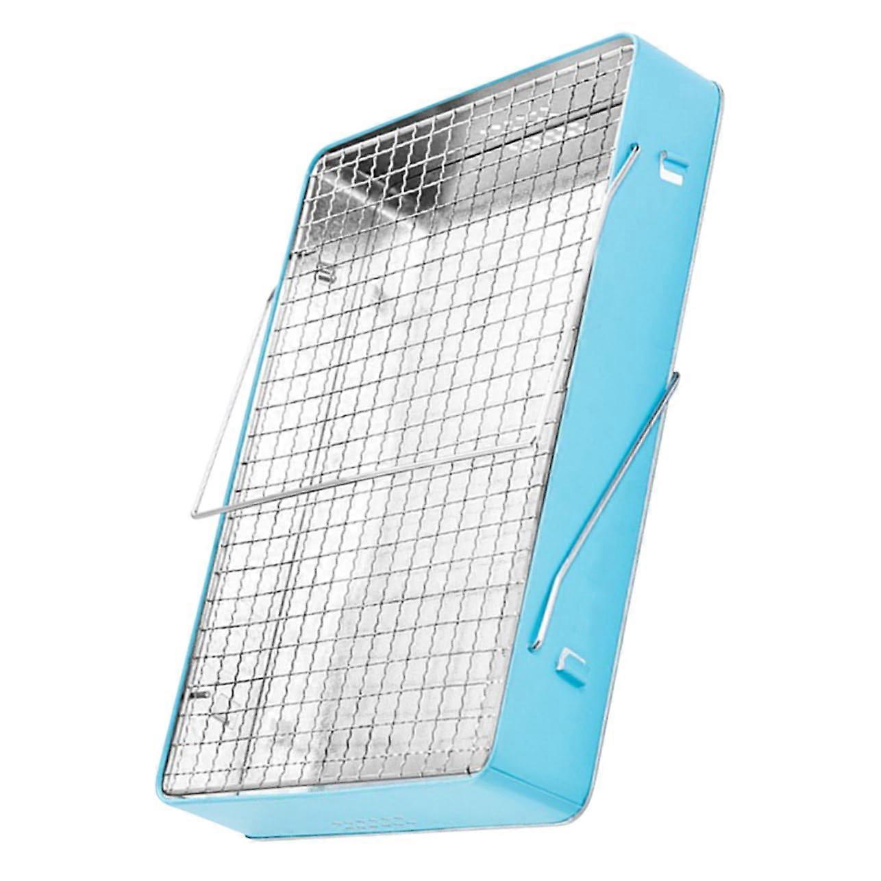 Grill outdoors foldable charcoal grill grate for outdoor rust sky blue