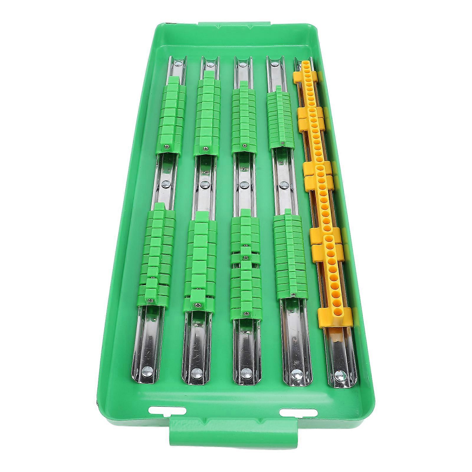 Portable Socket Organizer Tray Aluminum Rail Multi Functional Socket and Bit Holder with Handle 