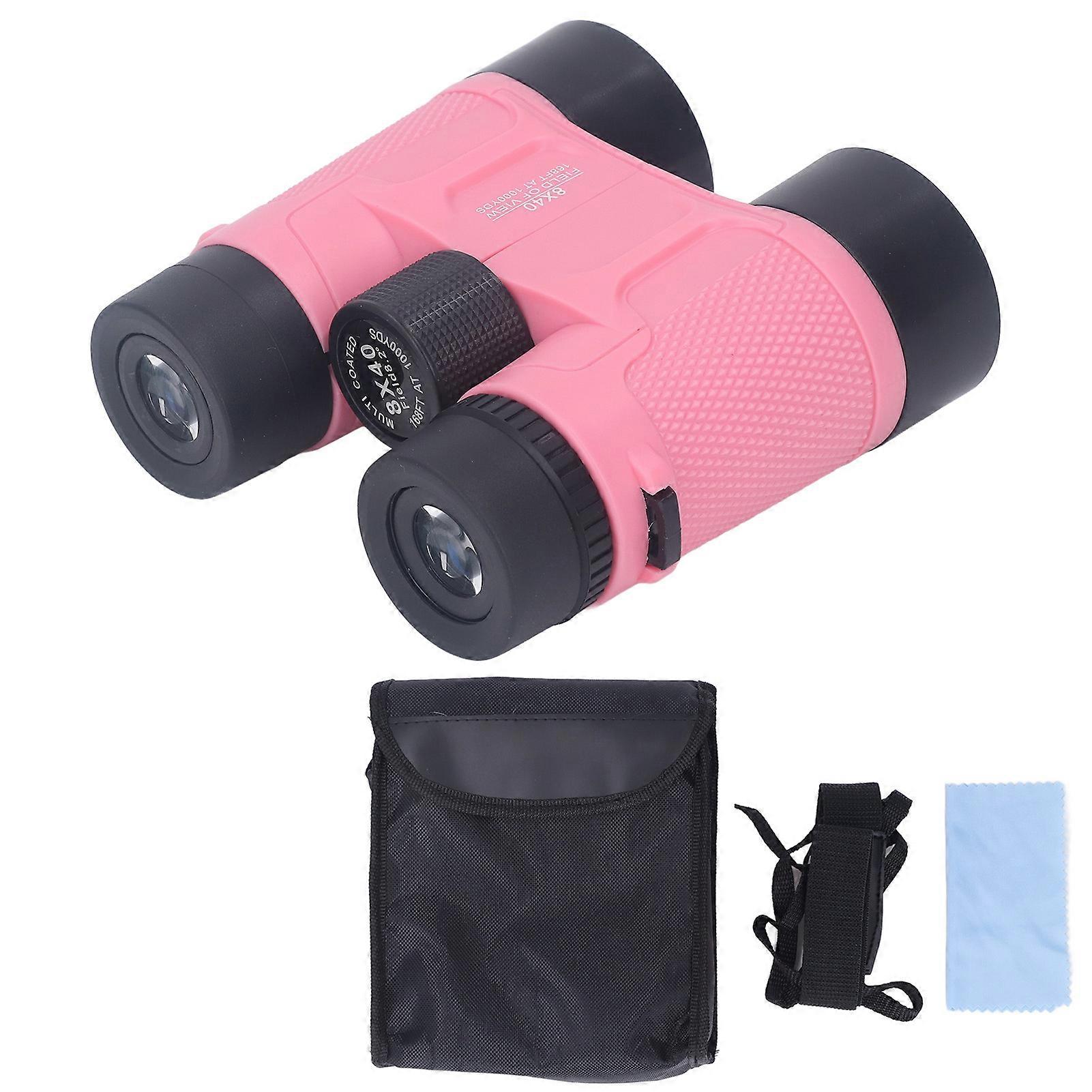 8x40 Kids Toy Binoculars Multi Layer Coating 8X Telephoto Lens Binoculars for Birdwatching Educational Learning