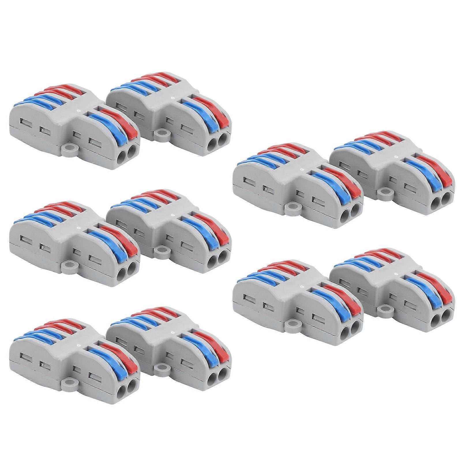 10Pcs Compact Wire Connectors Lever Nut Terminal Block SPL Quick Connect EquipmentSPL-42