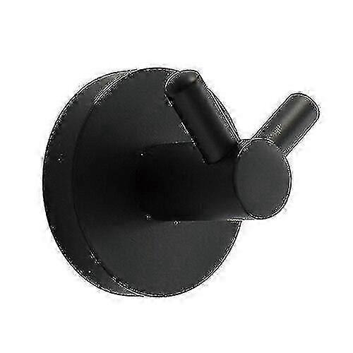 ブラックステンレススチールバスルームハードウェアセット、ペーパーホルダー&トイレブラシ付き