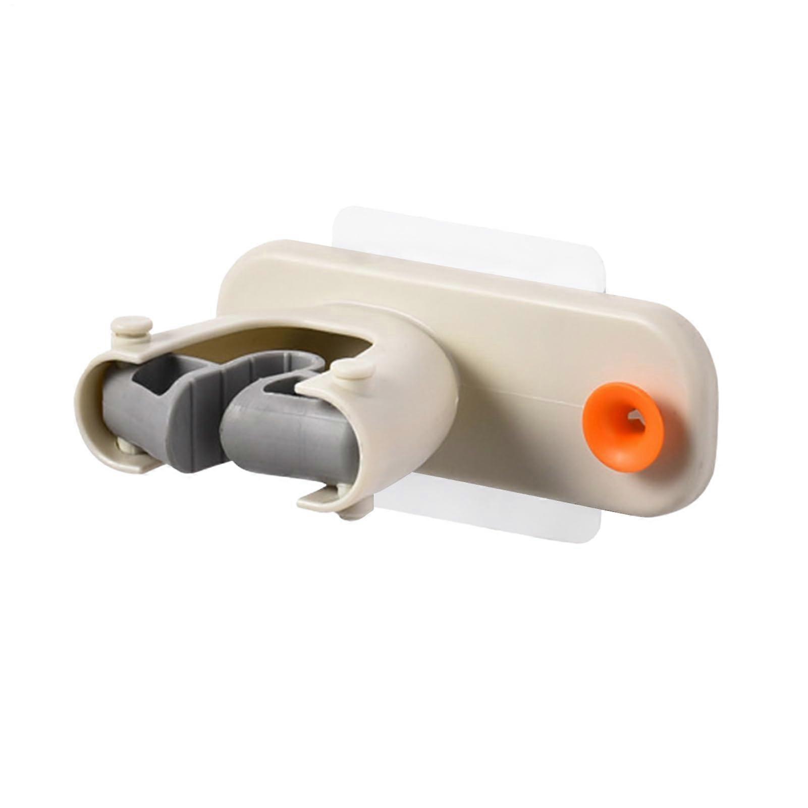 Utility Hooks for brooms and mops, wallmounted broom holder Wall bracket for brooms and mops, nonslip beige