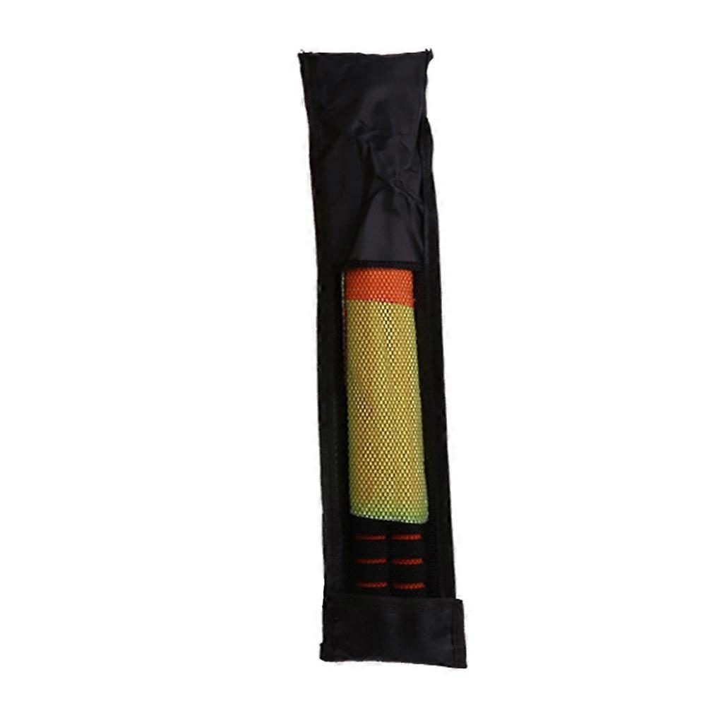 2 Pcs Lightweight Soccer Referee Flags Metal Poles Foam Handle Linesman Flags