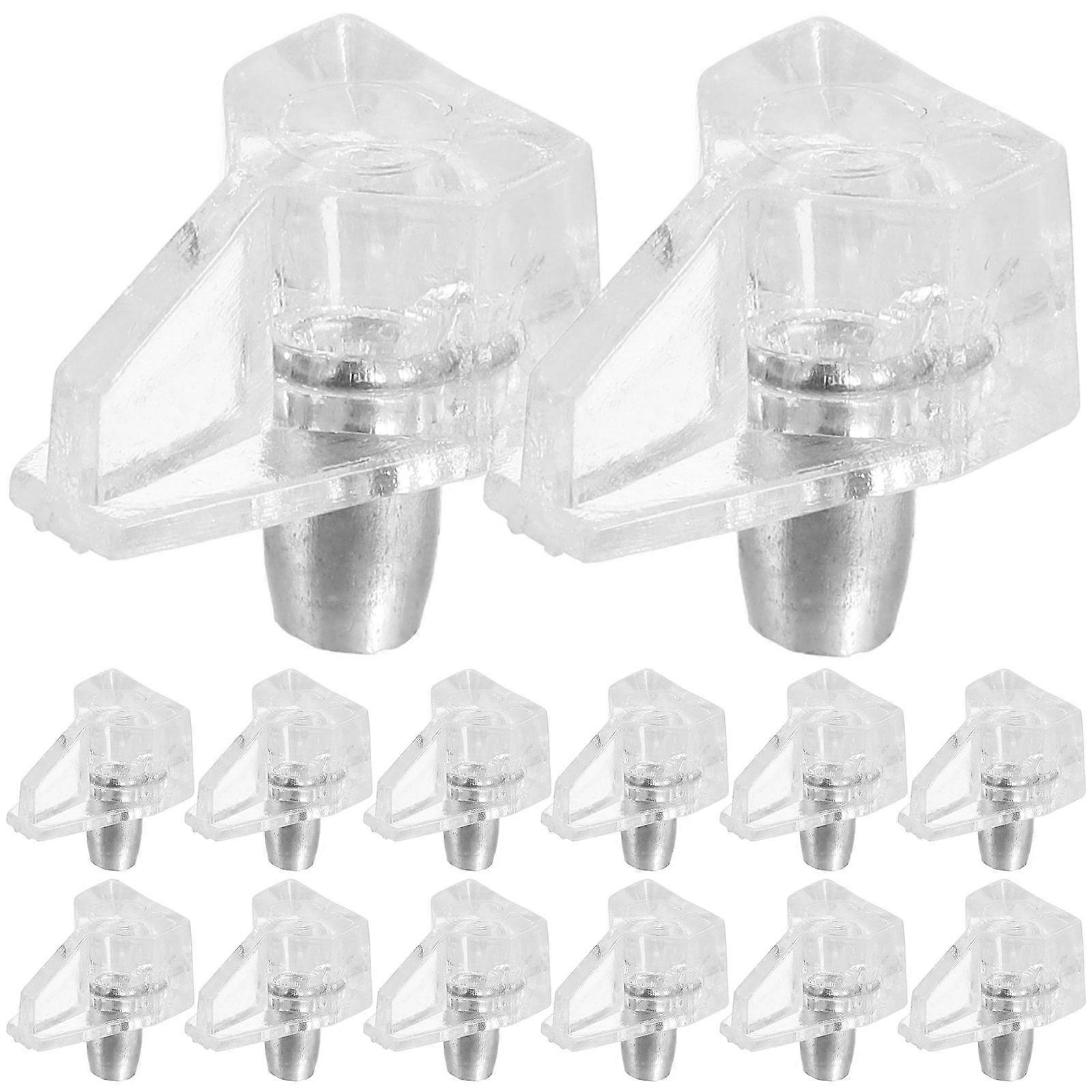 Clear Shelf Support Pegs 100pcs Cabinet Shelf Holders for Furniture, Bookcases, Closets & Easy Organization
