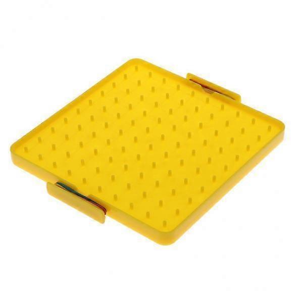 12x Yellow Colored Plastic Toy for Kids Math Learning, Geometry Shape