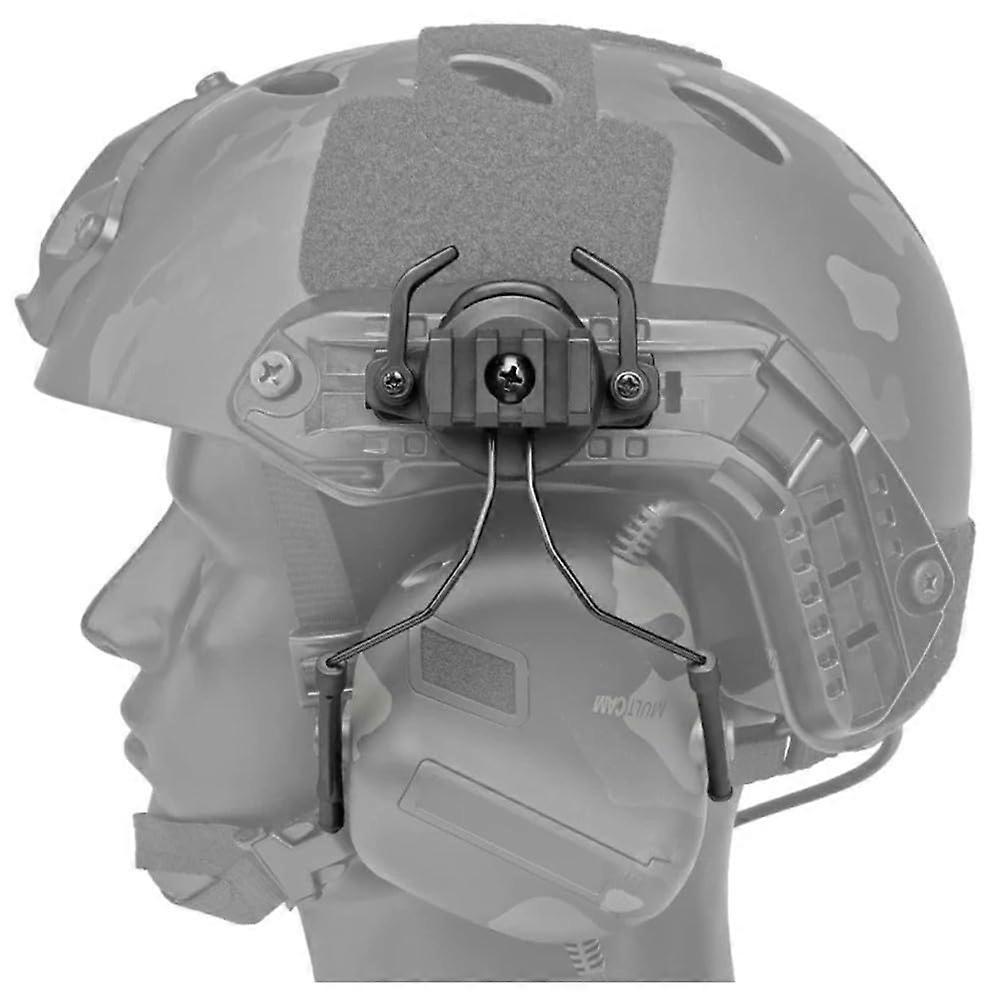 Headset Helmet Adapter for Tactical Helmets, Left and Right Side Compatibility, Adjustable Earmuffs for Hunting Support