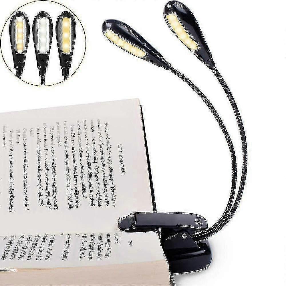 Επαναφορτιζόμενη λάμπα 14 LED Music Stand με 3 επίπεδα φωτεινότητας, Clip-On Light για το γραφείο ανάγνωσης παρτιτούρας