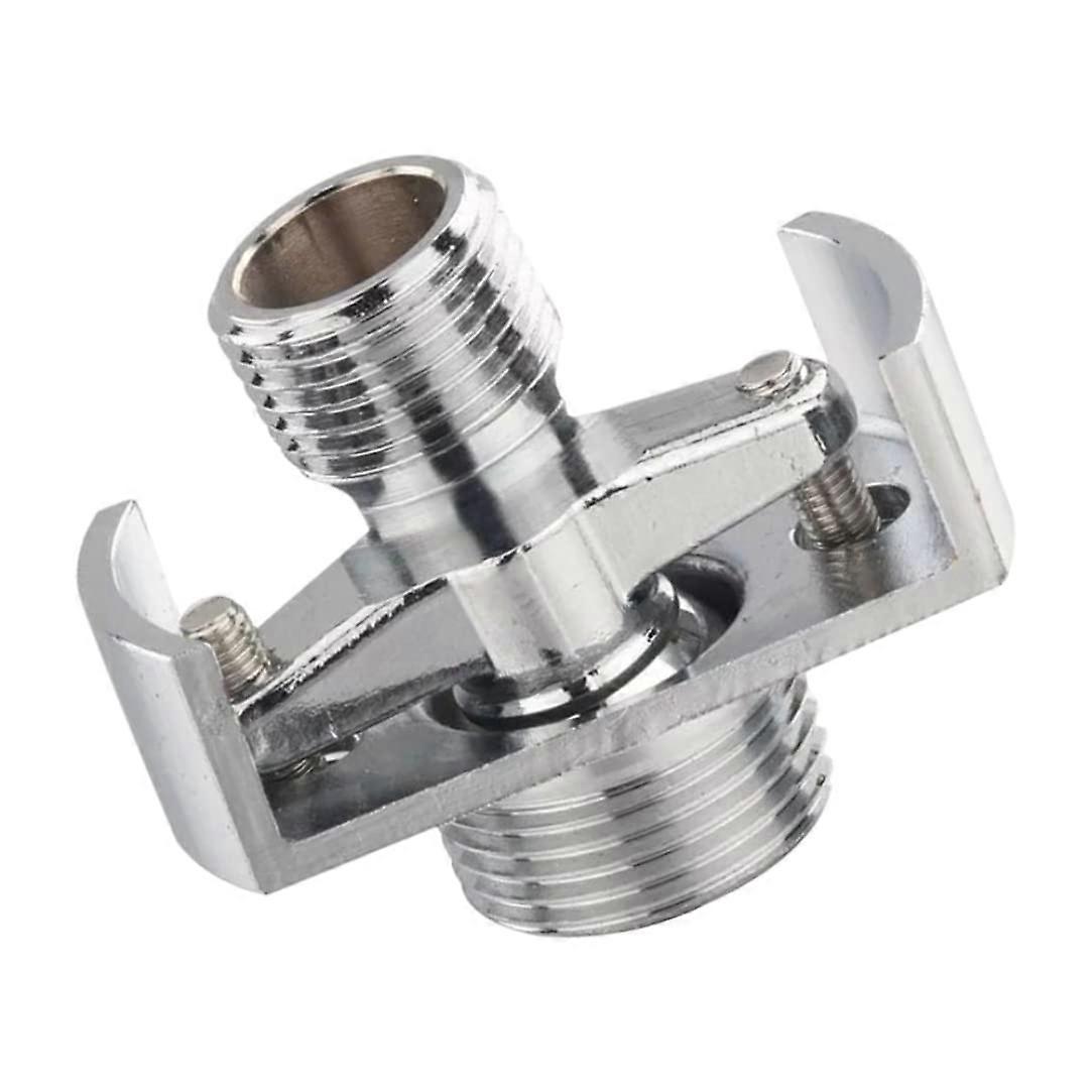 Curved Angled Foot Excentric Screw Corner Water Faucet Adjustable Short Inlet Pipe Shower Head Accessory Style 1